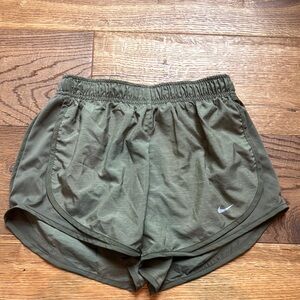 Nike Women's Olive Green Running Shorts
